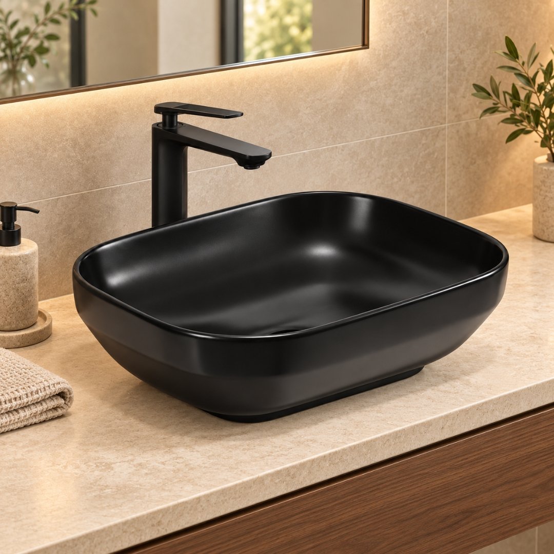 Sonet SIGNET BLACK (51), table top basin